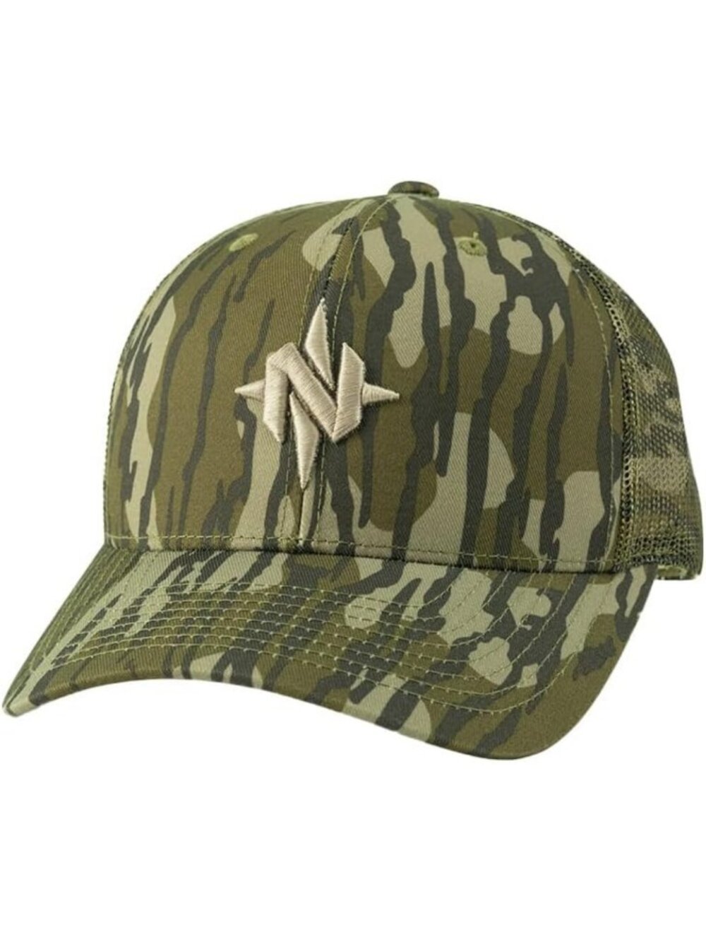 Camo & Solid Adjustable Men's Trucker Hat | Stylish Hunting Ball Cap